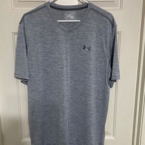 Under Armour Men's Heather Gray V-Neck Tee